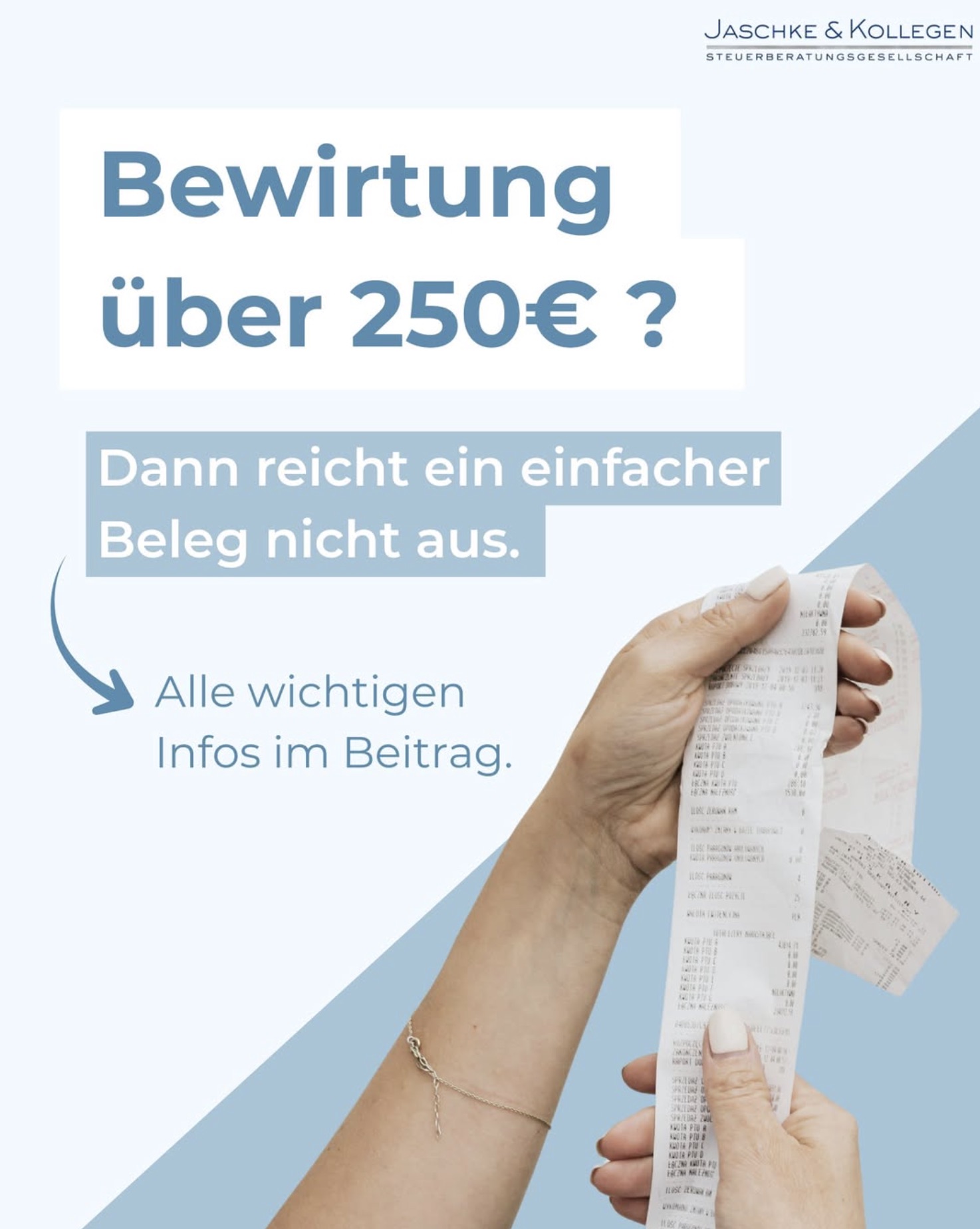 Social Media Beitrag: Bewirtung