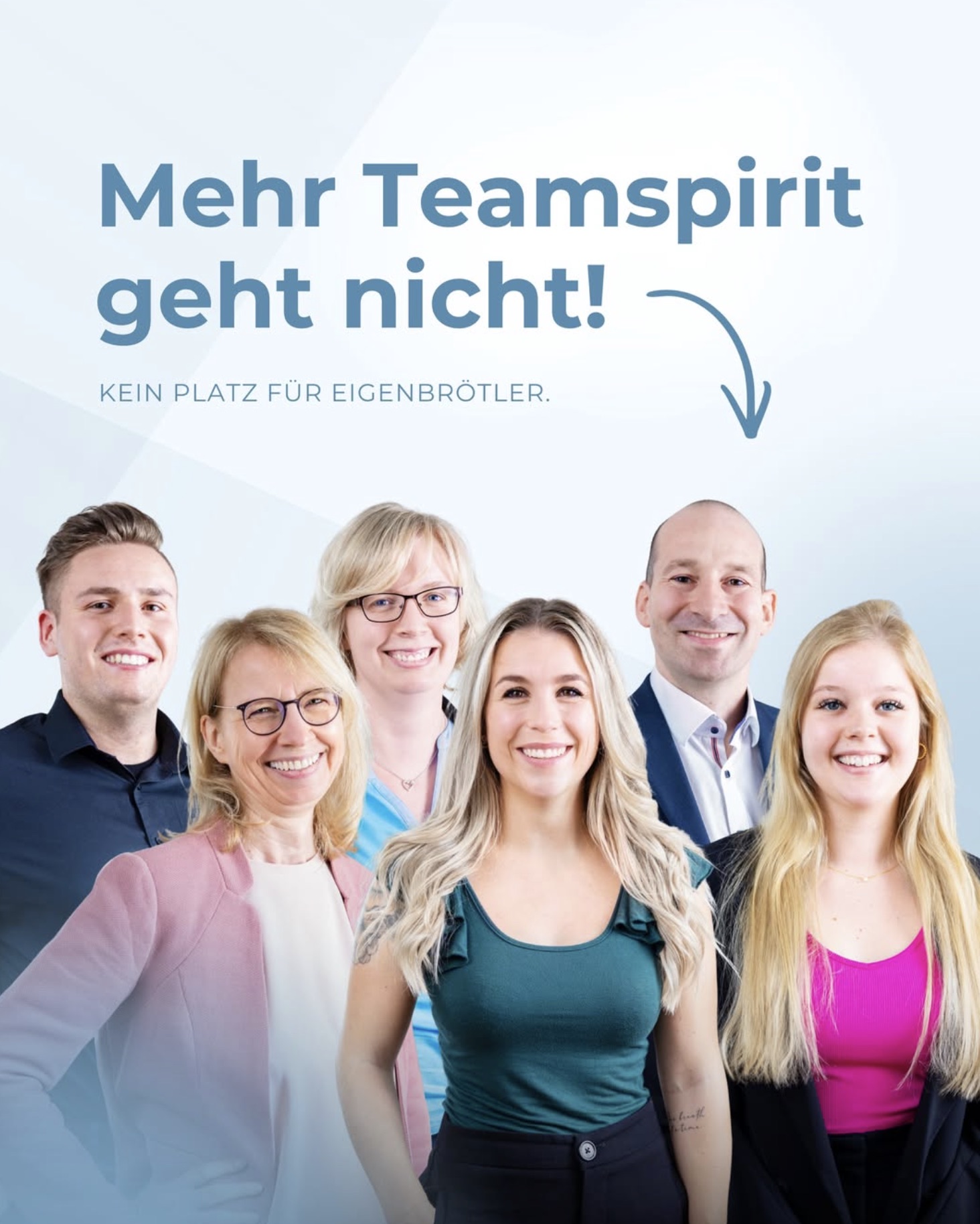 Social Media Beitrag: Teamspirit