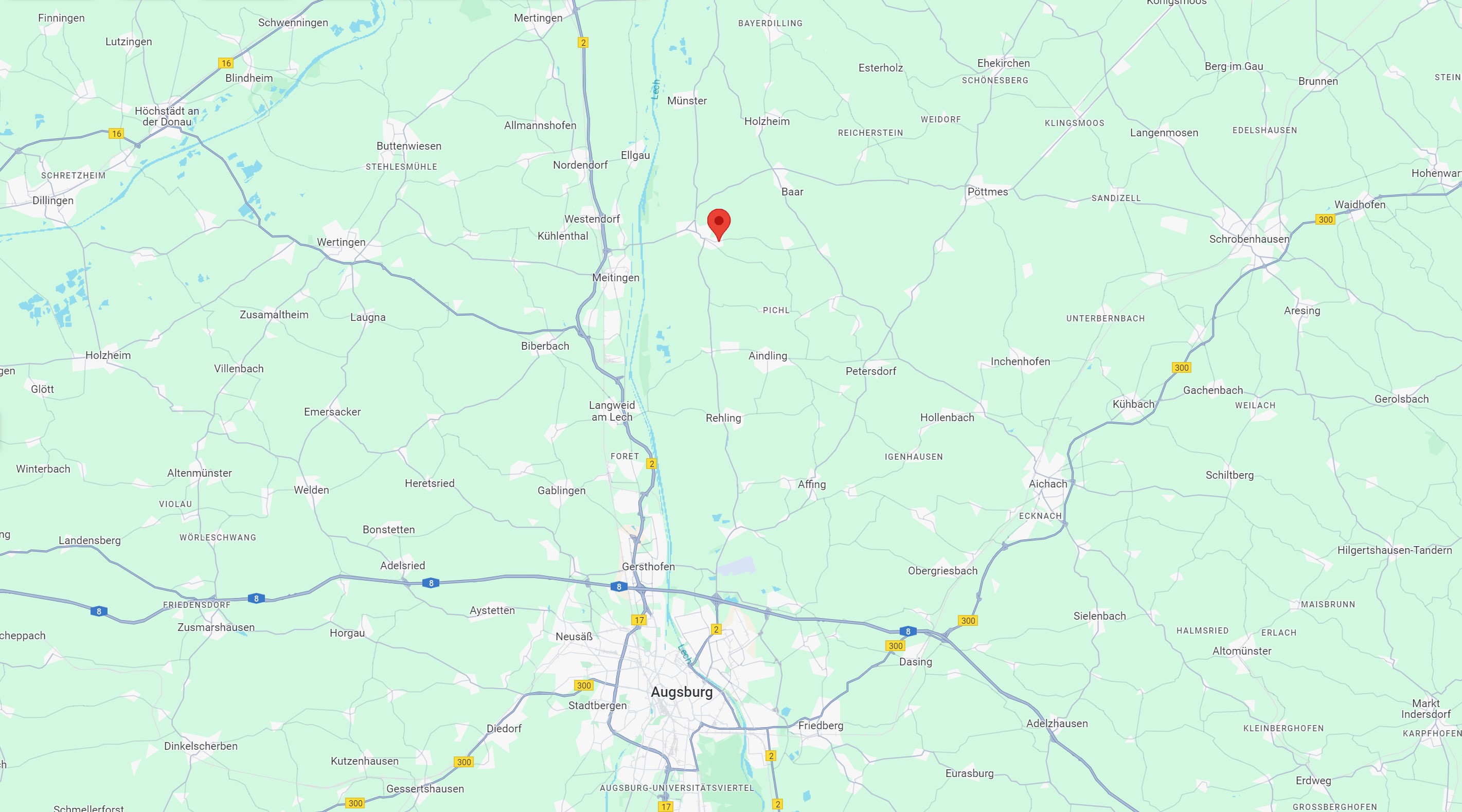 Screenshot Kartenausschnitt Standort