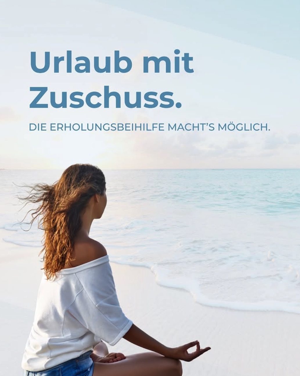 Social Media Beitrag: Urlaub mit Zuschuss